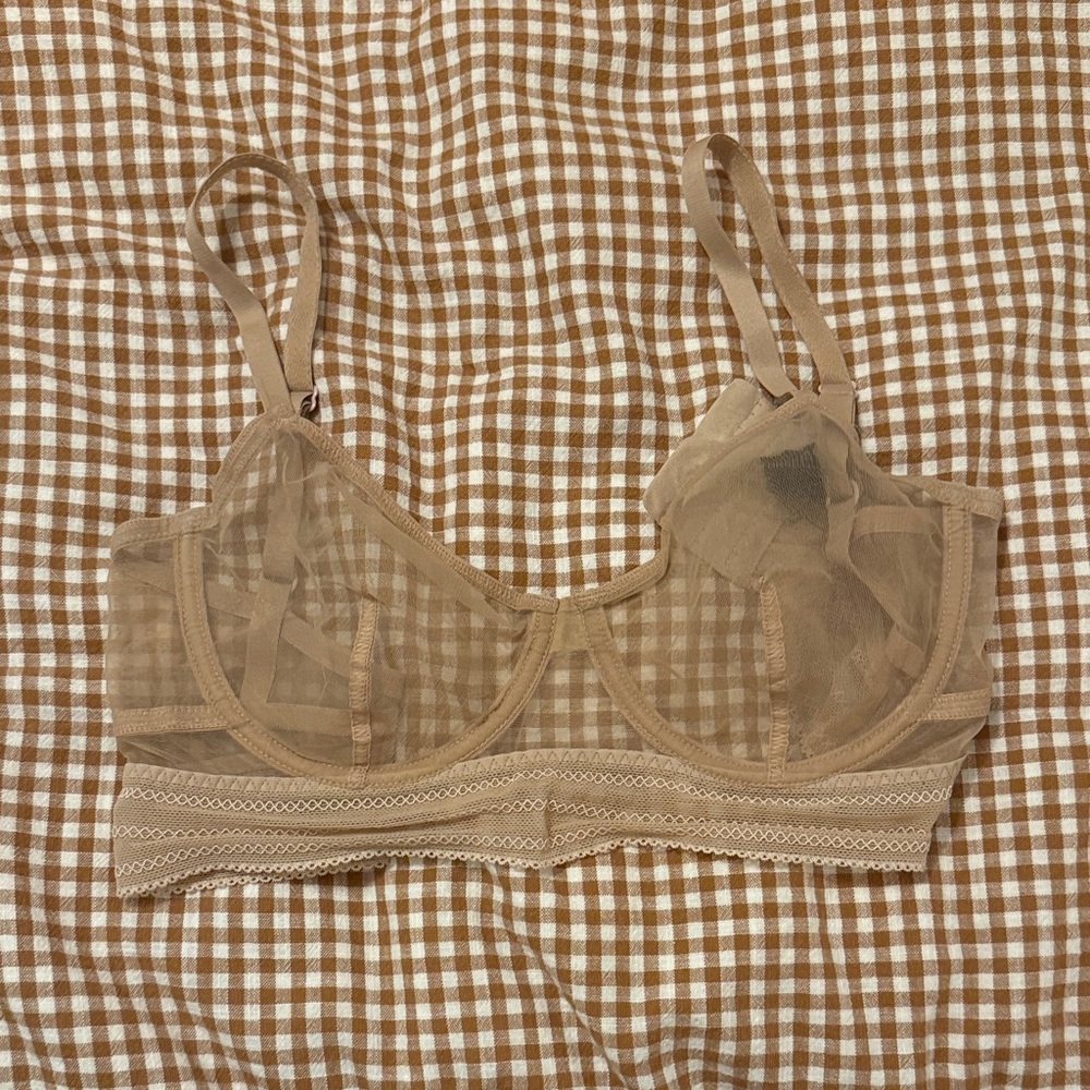 Else Sheer Tan Underwire Bra